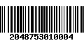 Código de Barras 2048753010004