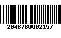 Código de Barras 2048780002157