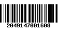 Código de Barras 2049147001608