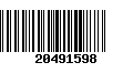 Código de Barras 20491598