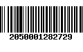 Código de Barras 2050001282729