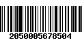 Código de Barras 2050005678504