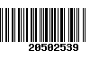 Código de Barras 20502539