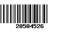 Código de Barras 20504526