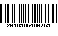 Código de Barras 2050506400765