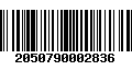 Código de Barras 2050790002836