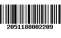 Código de Barras 2051188002209