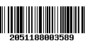 Código de Barras 2051188003589