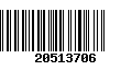 Código de Barras 20513706