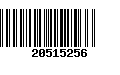 Código de Barras 20515256