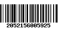 Código de Barras 2052156005925