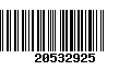 Código de Barras 20532925