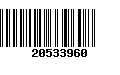 Código de Barras 20533960