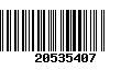 Código de Barras 20535407