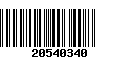 Código de Barras 20540340