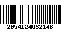 Código de Barras 2054124032148