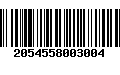 Código de Barras 2054558003004