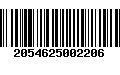 Código de Barras 2054625002206