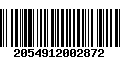 Código de Barras 2054912002872