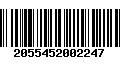 Código de Barras 2055452002247