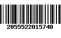 Código de Barras 2055522015740