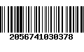 Código de Barras 2056741030378