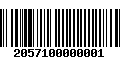 Código de Barras 2057100000001