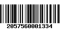 Código de Barras 2057560001334