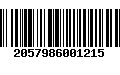 Código de Barras 2057986001215