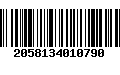 Código de Barras 2058134010790