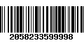 Código de Barras 2058233599998