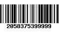 Código de Barras 2058375399999