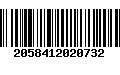 Código de Barras 2058412020732