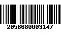 Código de Barras 2058680003147