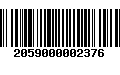 Código de Barras 2059000002376