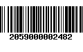 Código de Barras 2059000002482