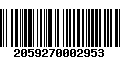 Código de Barras 2059270002953