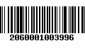 Código de Barras 2060001003996