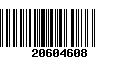 Código de Barras 20604608