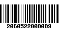 Código de Barras 2060522000009