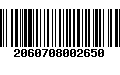 Código de Barras 2060708002650