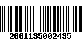 Código de Barras 2061135002435