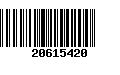 Código de Barras 20615420