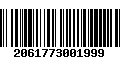 Código de Barras 2061773001999