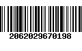 Código de Barras 2062029670198