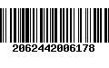 Código de Barras 2062442006178