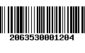 Código de Barras 2063530001204