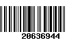 Código de Barras 20636944