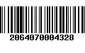 Código de Barras 2064070004328