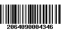 Código de Barras 2064090004346